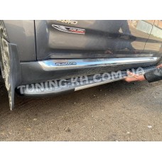 Боковые пороги на FIAT DOBLO 2000-2004 (Bosphorus Grey)