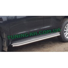 Защита боковых порогов на TOYOTA LAND CRUISER PRADO 150 2018+