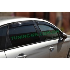 Дефлекторы окон (ветровики) COBRA-Tuning на CITROEN C4 Hatchback 2011+