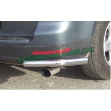 Защита заднего бампера уголки одинарные D60 для VOLKSWAGEN TOUAREG 2002-2010