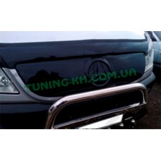 Зимняя накладка на решетку радиатора верхняя глянцевая на MERCEDES-BENZ VITO (VIANO) W639 2003-2010
