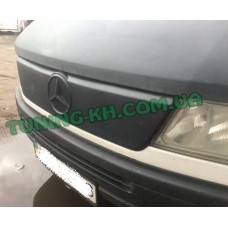 Зимняя накладка на решетку радиатора верхняя матовая на MERCEDES-BENZ SPRINTER 1995-2000