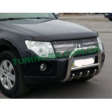 Защита переднего бампера кенгурятник на MITSUBISHI PAJERO 3 2000-2006 (F2-01)