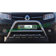 Защита переднего бампера кенгурятник на RENAULT SANDERO (STEPWAY) 2013+ (F1-03M)