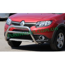 Защита переднего бампера кенгурятник на RENAULT SANDERO (STEPWAY) 2013+ (F1-11M)