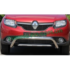 Защита переднего бампера кенгурятник на RENAULT SANDERO (STEPWAY) 2013+ (F1-12)
