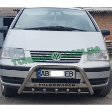 Защита переднего бампера кенгурятник на VOLKSWAGEN SHARAN 2004-2010 (F1-09)
