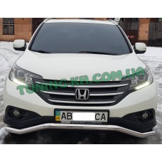 Защита переднего бампера ус на HONDA CR-V 2012-2016 (F3-04)