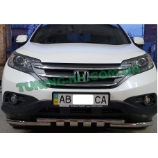 Защита переднего бампера ус на HONDA CR-V 2012-2016 (F3-08)
