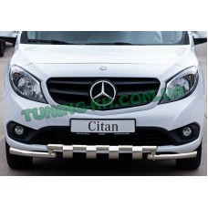 Защита переднего бампера ус на MERCEDES-BENZ CITAN W415 2012+ (F3-34)