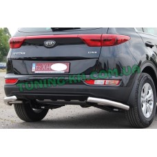 Защита заднего бампера углы на KIA SPORTAGE 4 2015+ (B1-09)