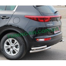 Защита заднего бампера на KIA SPORTAGE 4 2015+ (B1-48)