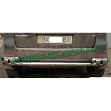 Защита заднего бампера на VOLKSWAGEN TOUAREG 2002-2007 (B1-08)