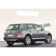 Защита заднего бампера на VOLKSWAGEN TOUAREG 2002-2007 (B1-55)